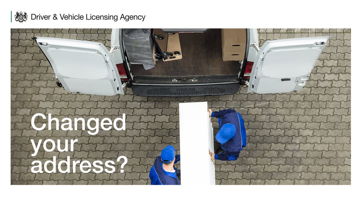 Tell DVLA you’ve changed your address using one easy online service: gov.uk/tell-dvla-chan… #DVLAonline