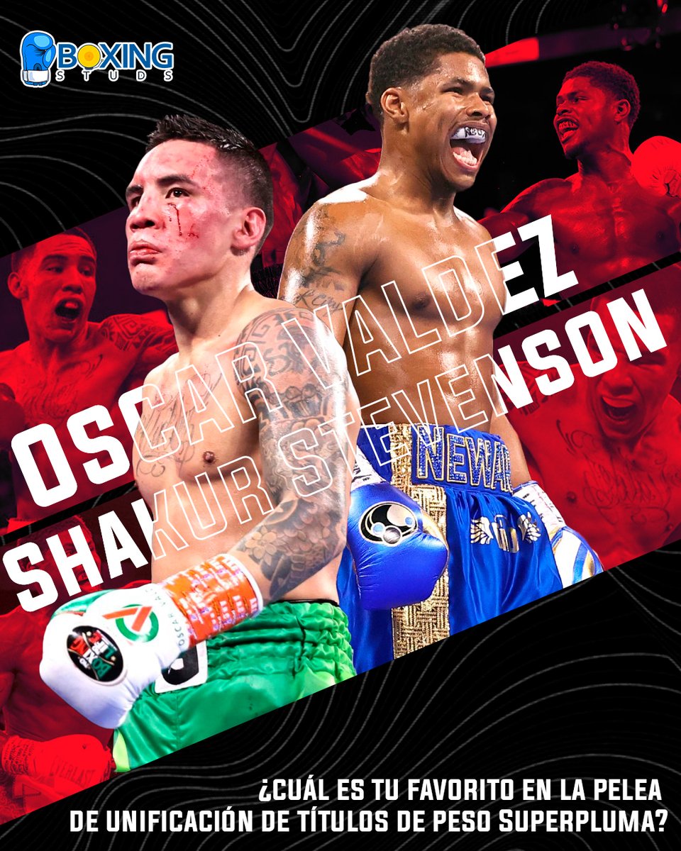 BoxingStuds's tweet photo. Quien gana este sabado?
#Boxeo #BoxingStuds #ValdezStevenson #TopRankBoxing #StevensonValdez #BoxeoMexico #BoxeoUSA https://t.co/wtoTXievvB