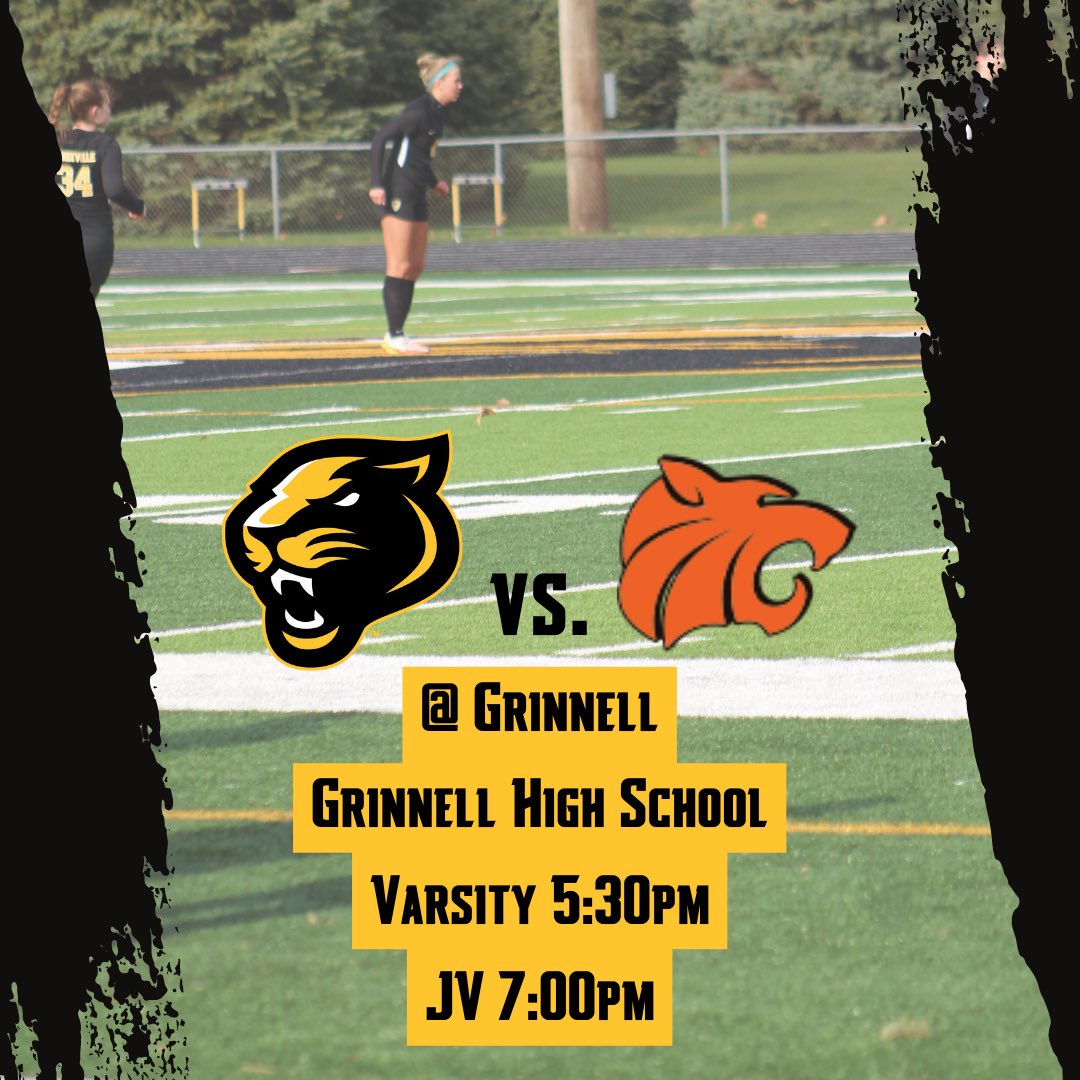 Gameday! Hopefully the rain stays away. We travel to LHC opponent, Grinnell! Always a fun match to play. Varsity only. Kick at 5:30. It’s at the HS!