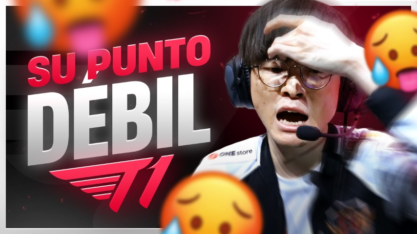 La T1-itis es una inflamación del lóbulo frontal consecuencia de ver demasiado lol coreano.

Los síntomas incluyen delirios de grandeza, visión nublada y verborrea analítica.

Consuma esta píldora o consulte a su farmaceutico

El Talón de Aquiles de T1

bit.ly/3vrGFh2