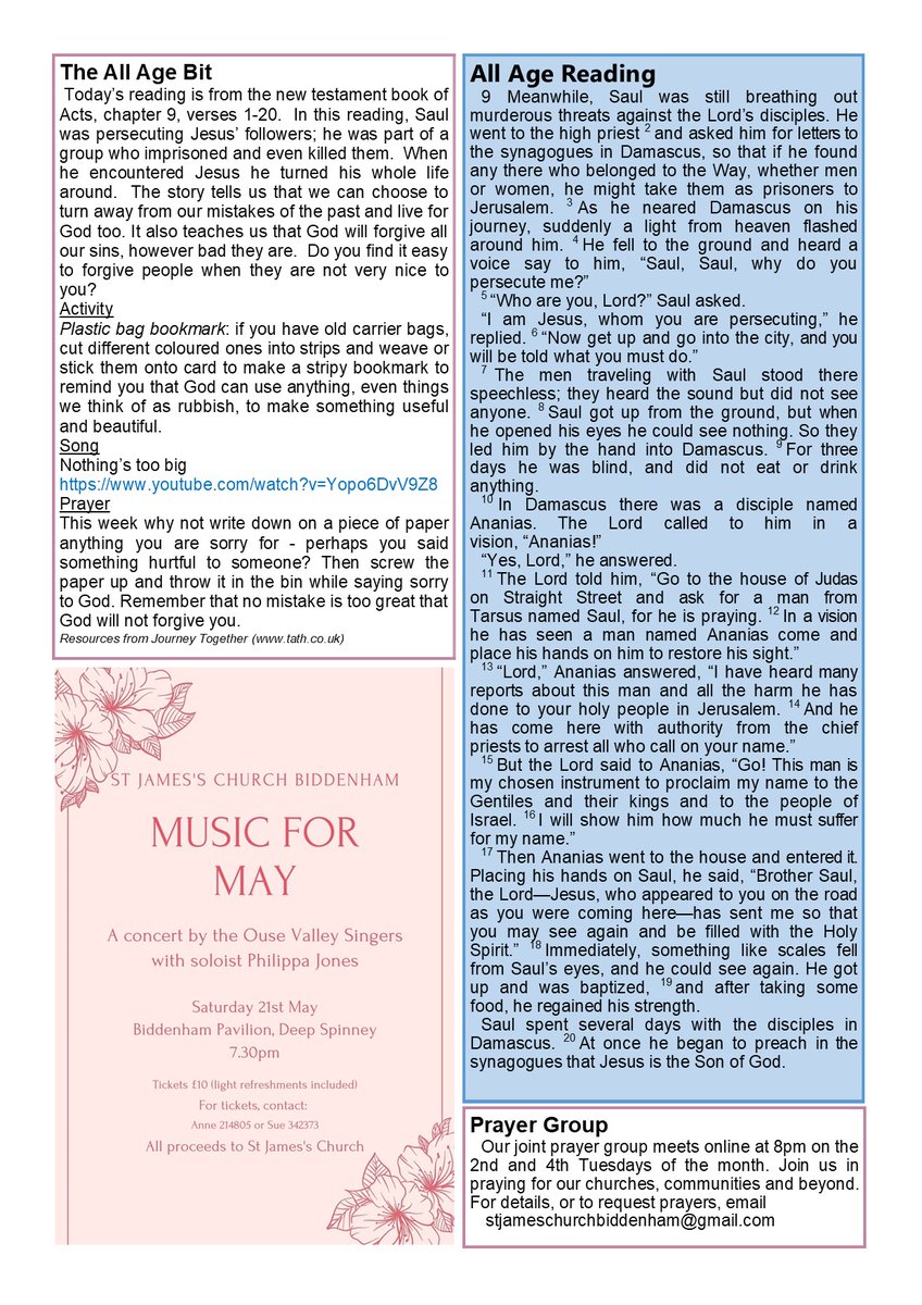 BiddenhamChurch's tweet image. Join us this Sunday for our All Age Worship...