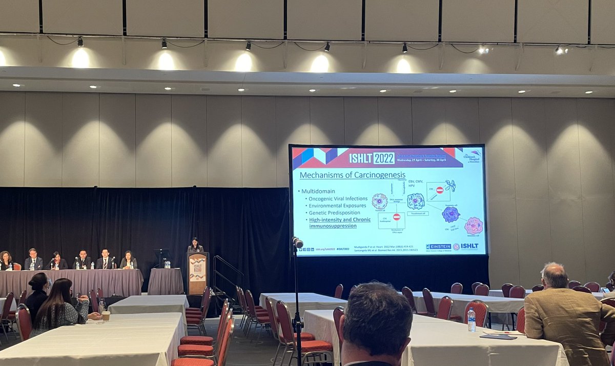 Two presentations in one hour at the International Society of Heart and Lung sessions #ISHLT2022 . So proud of @nehban a great collaborator, researcher and educator.