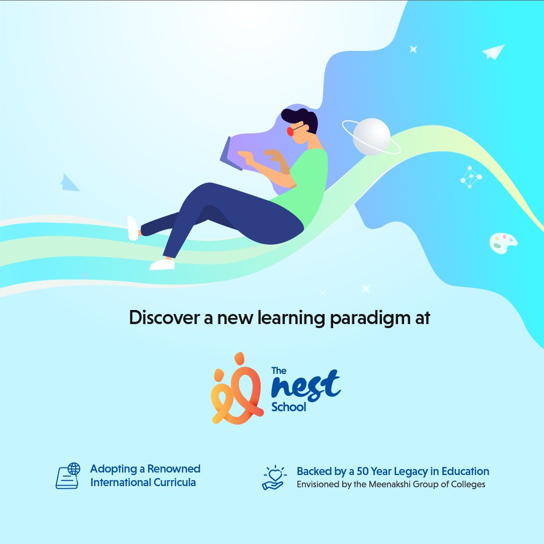 The_NEST_School's tweet photo. Learning is accelerated by doing - at #NEST, application-based #experientiallearning is at the heart of every classroom and every lesson. 

Help your child leverage the new education paradigm in Chennai. Enquire for admissions now - https://t.co/Y0UXO3LBn9

#thenestschool https://t.co/DlYrN0zCME