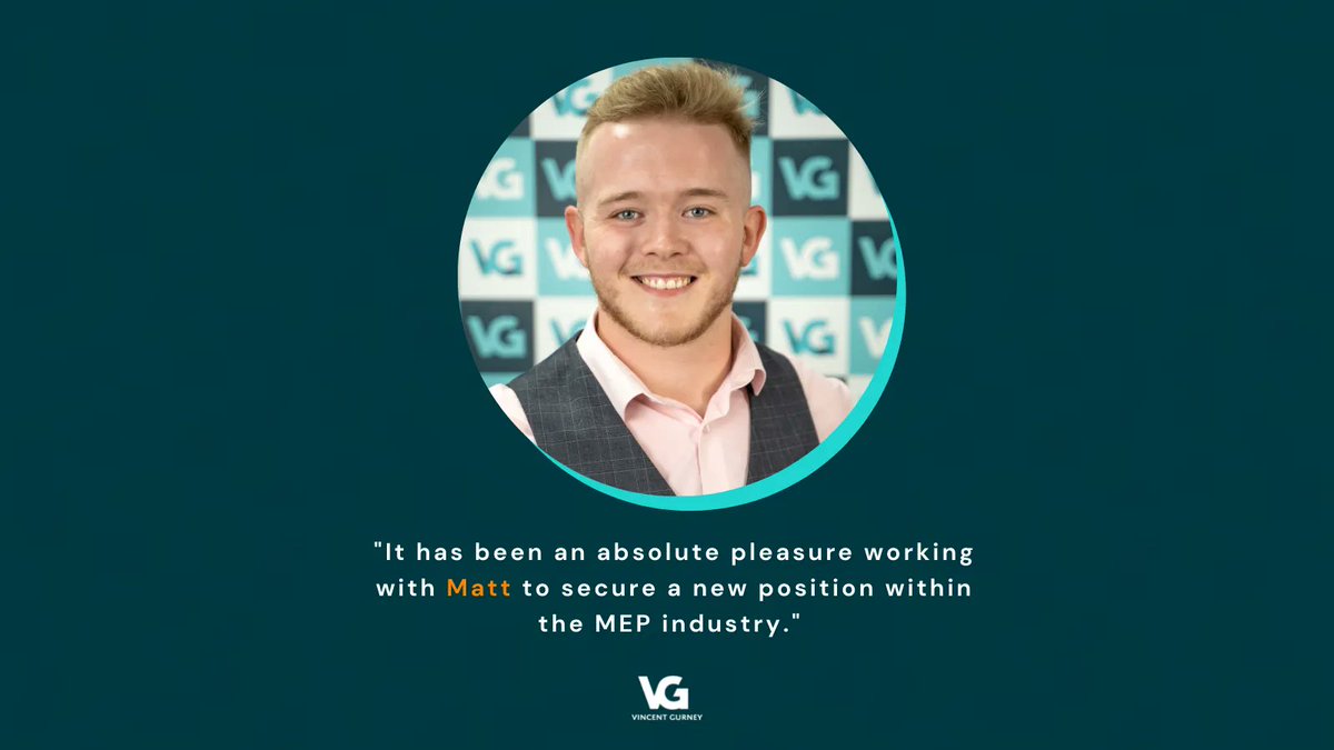 VincentGurney's tweet photo. "It is rare to come across such standout talent in the #Recruitment world these days. It has been an absolute pleasure working with Matt to secure a new #position within the MEP industry." 🔥

Get in touch today: https://t.co/eHYOyM79O1

#VincentGurney  #FeedbackFriday https://t.co/oigtlp7qmD