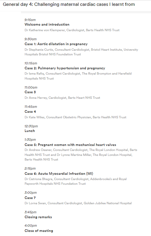 AdeMarvao's tweet photo. Fantastic start to @RoySocMed maternal cardiology day!
Highly complex and educational cases of cardiac disease in pregnancy. Cases that will definitely keep you up at night! 😬 
Key to success is the 🤰🏻♥️ MDT
#obscardio #obsmed
@AnnaHerrey @DrKateWiles @DocDeaner @swan_lorna https://t.co/2u1X7RcNTF
