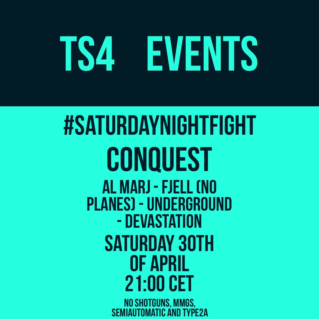 ReichenZtein's tweet image. Join us tomorrow for another event! 

@PatmanbrDk @xNobody_knows @xMs__Unknown @matze385er @Dana0486 

#TS4 #battlefield #bfv #battlefieldv #event #saturdaynightfight #gaming #Battlefield2042