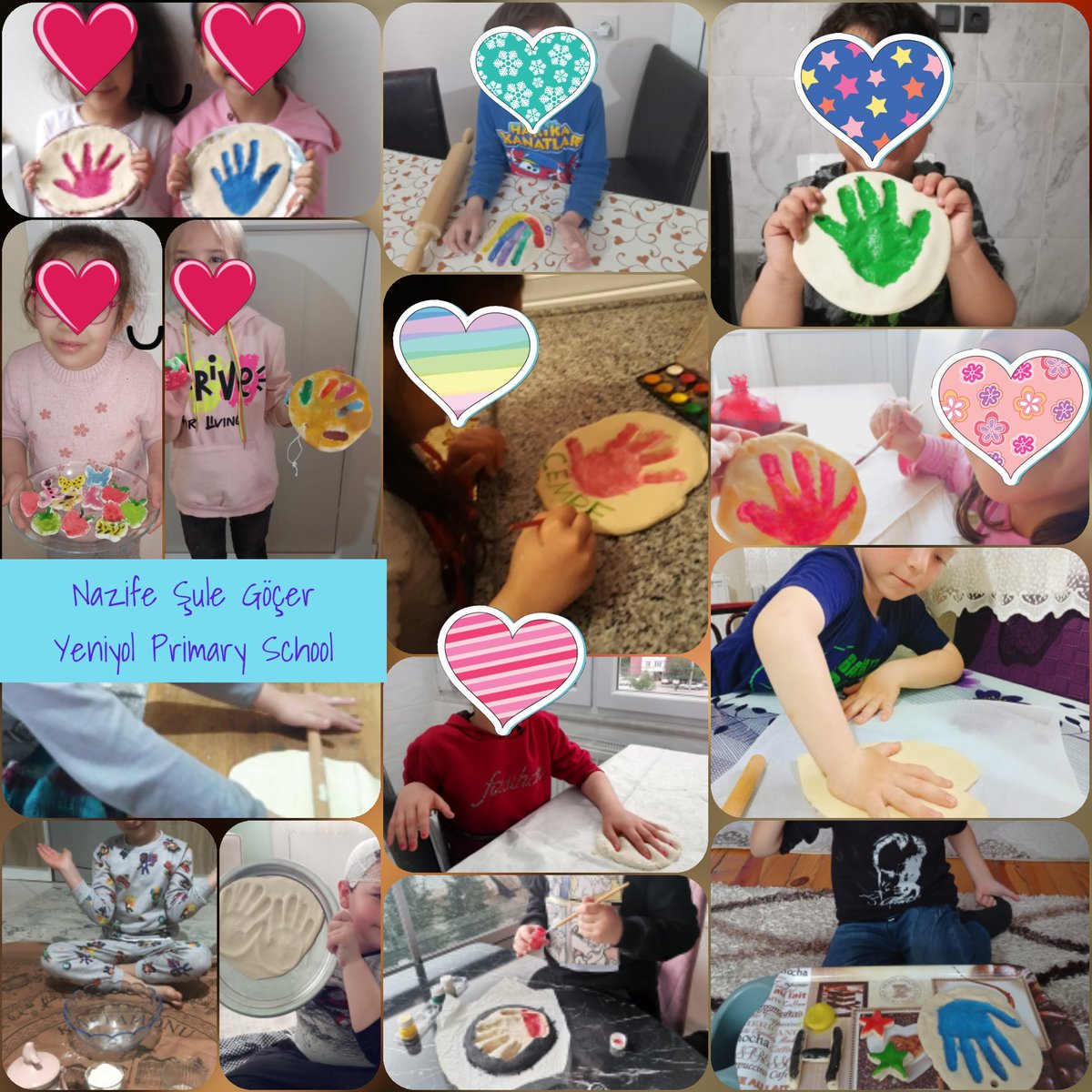 1,2,3 Once Upon A Time etwinning projesi tuz seramiği çalışmamız.