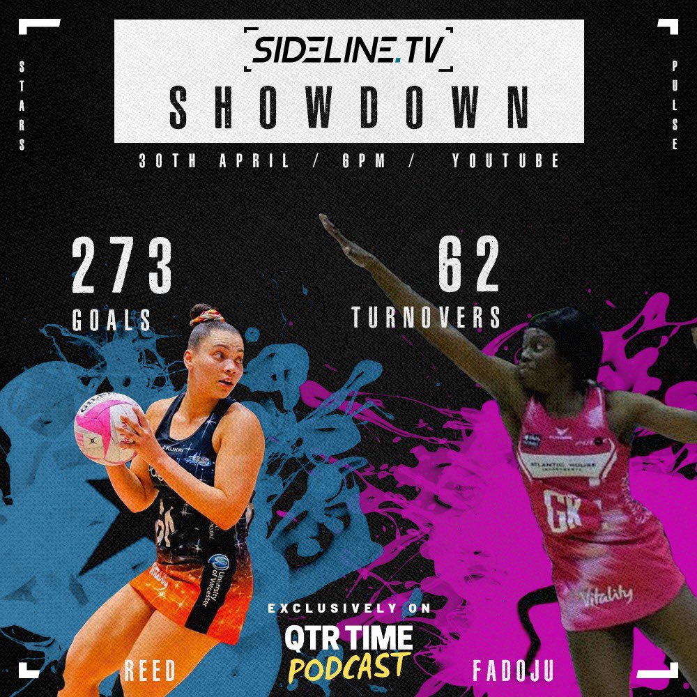 sideline_tv's tweet image. Big match up this week 🙌

We see the return of @Pulse_Netball defender @FadojuFunmi after a few weeks of injury 🥳 

She’s facing @paige_reedxx who is having a stellar season at @SevernStars ✨

Who will come out on top? 🔥