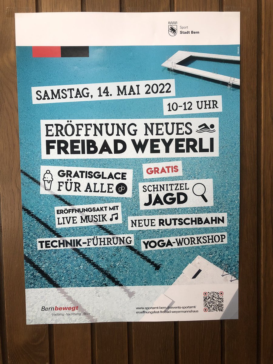 Eröffnung neues Freibad Weyerli am Tag vom GP Bern - suboptimale Planung <a href="/Bern_Stadt/">Stadt Bern</a> 🤔