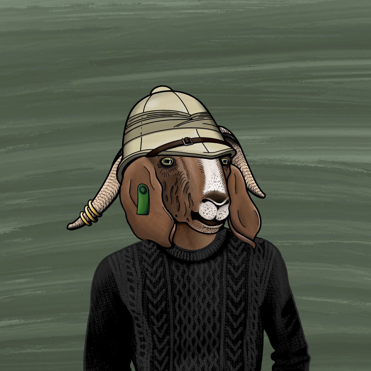 This handsome lad is rocking his Pith Helmet 🪖 

💬 Join our Discord community discord.gg/FNBf6Vzdva

#nft #cnft #MountKriosNFT 
#nftart #cardano