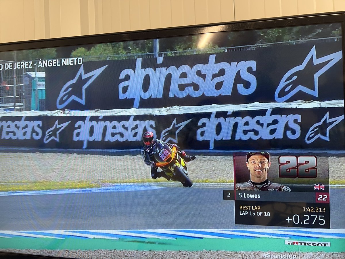 Well hello there 🥰⭐️ <a href="/jakedixonracing/">Jake Dixon</a> <a href="/SamLowes_22/">Sam Lowes</a> #moto2 <a href="/btsportmotogp/">MotoGP on TNT</a> #SpanishGP