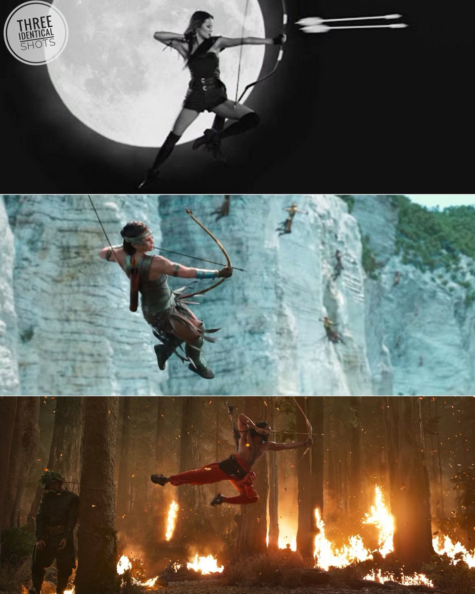 1- #SinCity #ADameToKillFor - #RobertRodriguez, 2014
2- #WonderWoman - #PattyJenkins, 2017
3- #RRR - #SSRajamouli, 2022

#arrow #bow #archery #indiancinema #cinema #filmmaking #cinematography #movie #cinematic #JamieChung #MaylingNg #RamCharan #bollywood #dccomics #DCU