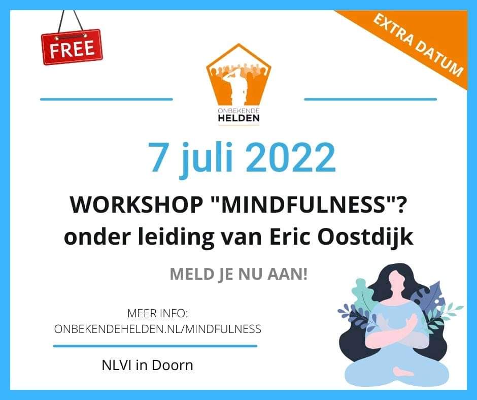 De eerste workshop #mindfulness was een groot succes! De volgende staat weer ingepland.  #erkenning #waardering #mindfulness #veteranen #veteraan <a href="/NLVi_Doorn/">Nederlands Veteraneninstituut</a>
