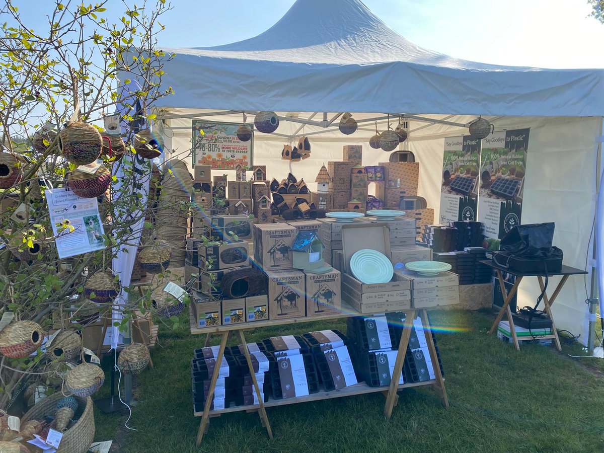 Today we're exhibiting at the <a href="/GWmag/">BBC Gardeners' World Mag</a> Gardeners' World Spring Fair. The sun is shining and the stand is full to the brim with #wildlifefriendlygardening gifts! bbcgardenersworldlive.com/spring-fair/wh…