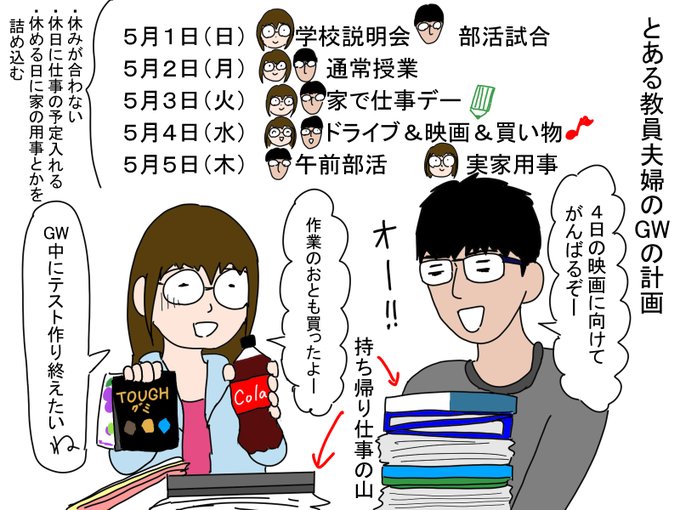 教員のtwitterイラスト検索結果
