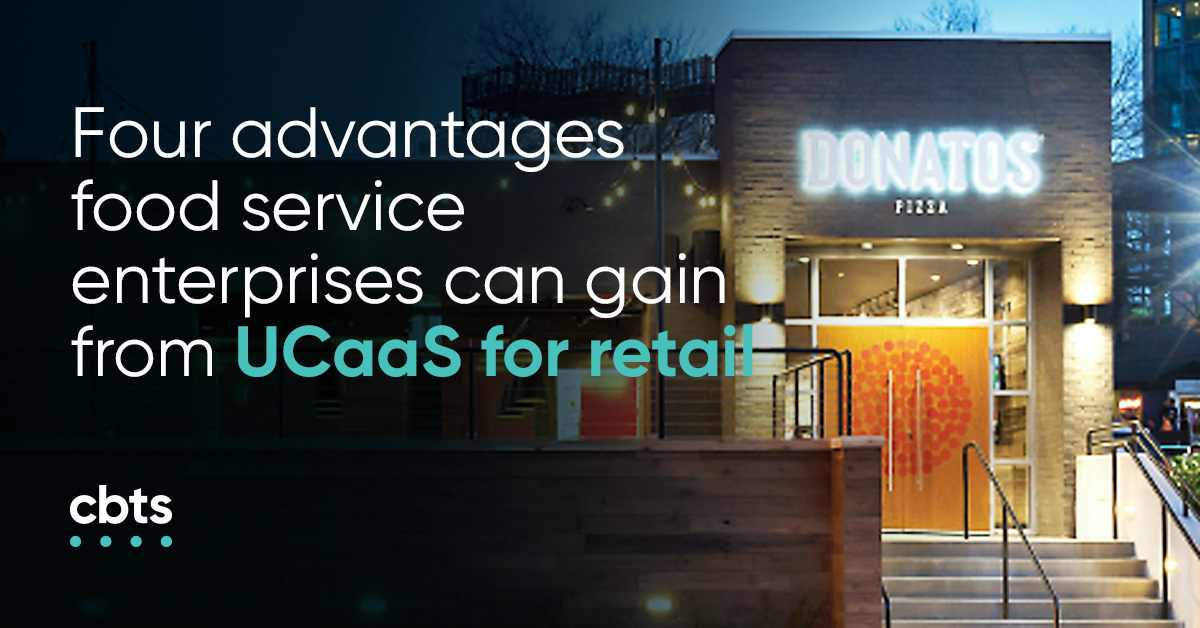 JacSchwartz's tweet photo. With a real-world example from @Donatos, @CBTSConnect put together 4 benefits food service businesses can see with #UCaaS for retail: https://t.co/4OsWxaD2vN https://t.co/4IPQz1IU5v