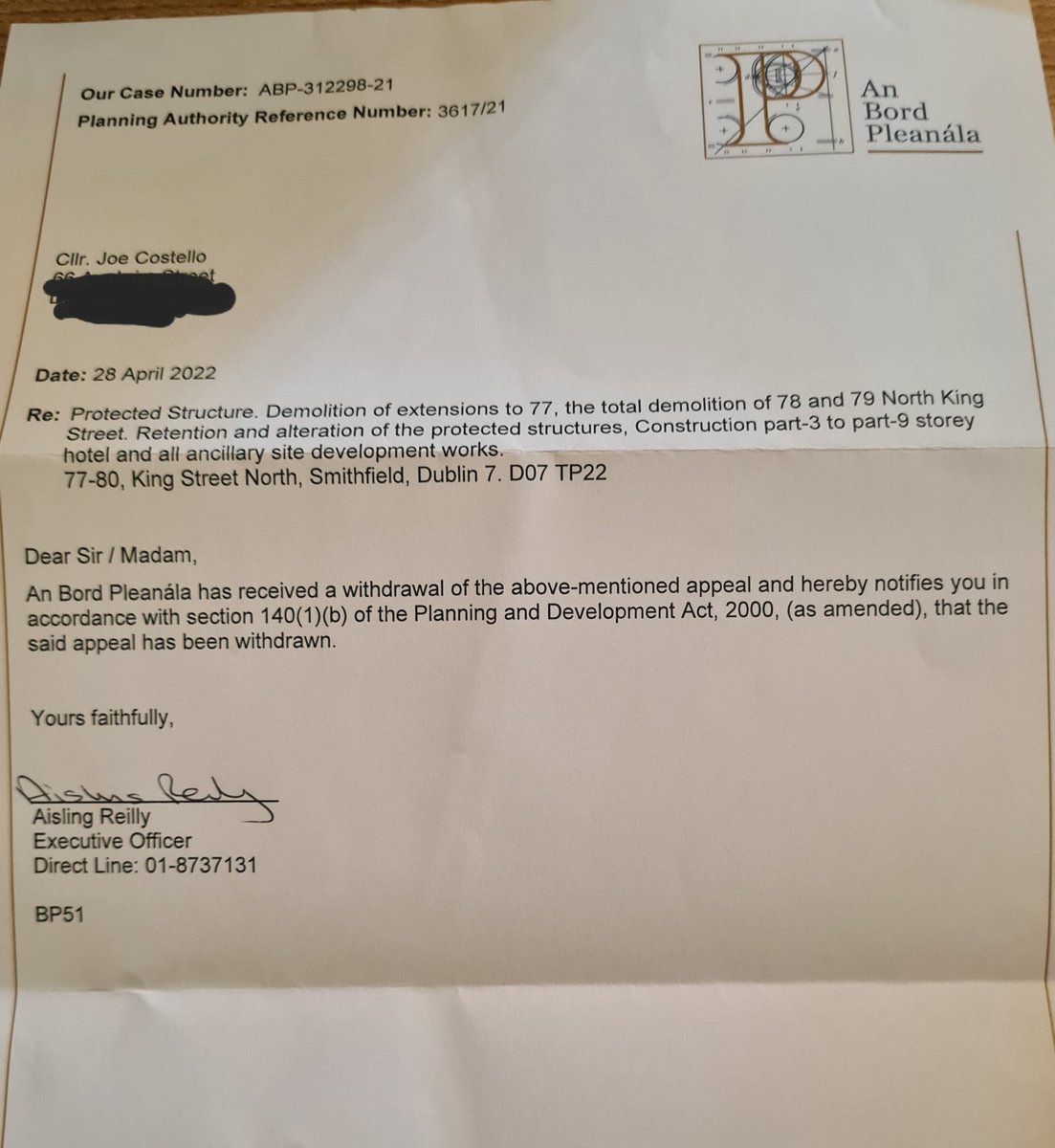 Joe Costello (@joecostelloie) on Twitter photo Good news in this morning's post! The appeal to @anbordpleanala against <a href="/DubCityCouncil/">Dublin City Council</a> decision to Refuse Permission for hotel at <a href="/CobblestoneDub/">The Cobblestone 🎻</a> has been withdrawn. Well done to all involved in the campaign
We need to protect & nurture our City's cultural spaces
#PeoplePower Good news in this morning's post! The appeal to @anbordpleanala against <a href="/DubCityCouncil/">Dublin City Council</a> decision to Refuse Permission for hotel at <a href="/CobblestoneDub/">The Cobblestone 🎻</a> has been withdrawn. Well done to all involved in the campaign
We need to protect & nurture our City's cultural spaces
#PeoplePower