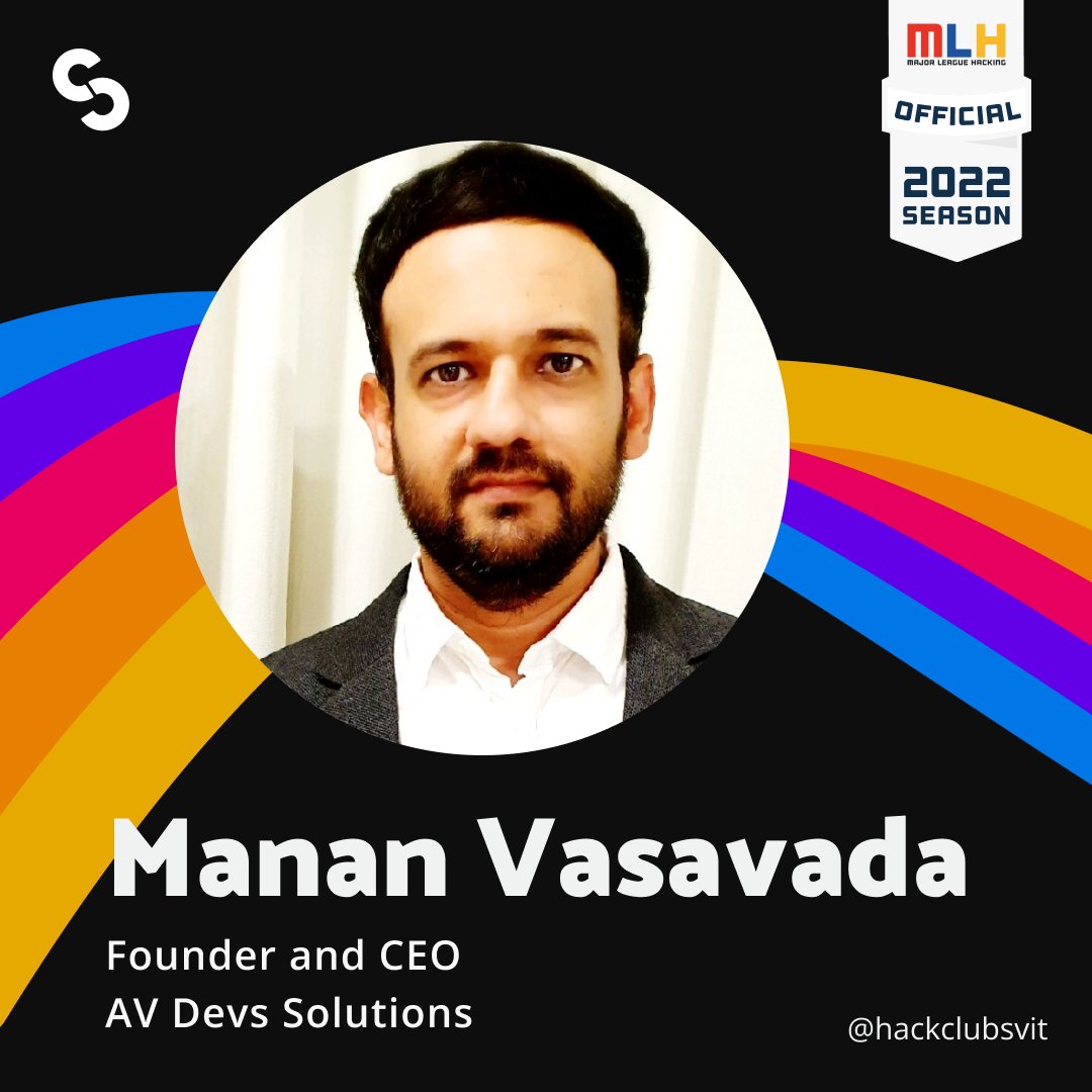 HackClubSVIT's tweet photo. Meet our judge Manan Vasavada who will be evaluating the participants' projects.
#HackSVIT
#HackSVIT2022
#HackClubSVIT
#SVITVasad
#SVIT
#CodingClubSVIT
#mlh
#majorleaguehacking
#mlhhacks
#technology #hackathon #hackathons #hackathon2021 #linux #coder #programming https://t.co/X1H5W4WOAL
