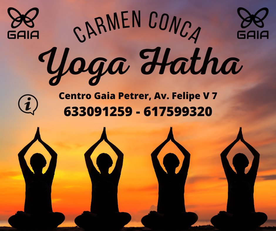 Gaia_Falco's tweet photo. 📣 Vuelve Yoga Hatha 🧘‍♀️ a #Gaia #Petrer #CarmenConca
Fortalece el sistema inmunológico. Refuerza el sistema linfático, Elimina toxinas y combate las infecciones
Centro Gaia Petrer, Av. Felipe V, 7 bajo
ℹ️ 633091259 - 617599320
#Yoga #Hatha #Meditación #mindfulness #Elda #Salud https://t.co/px29K4of41