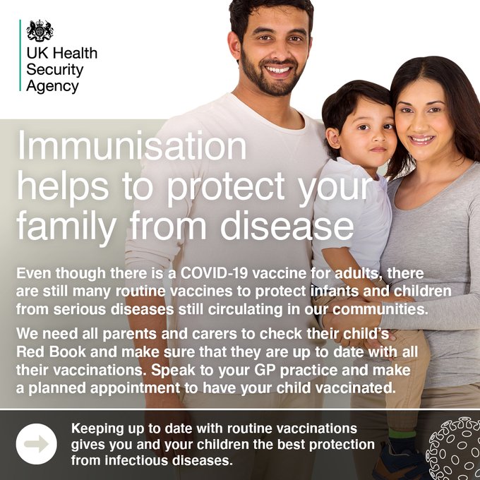 It’s #WorldImmunisationWeek - so we want to remind #WestMidlands people about the #ValueOfVaccines 

It's really important children & young people get all their #RoutineVaccinations

#VaccinesWork - find out more online: 
bit.ly/NHSVaxInfoWM