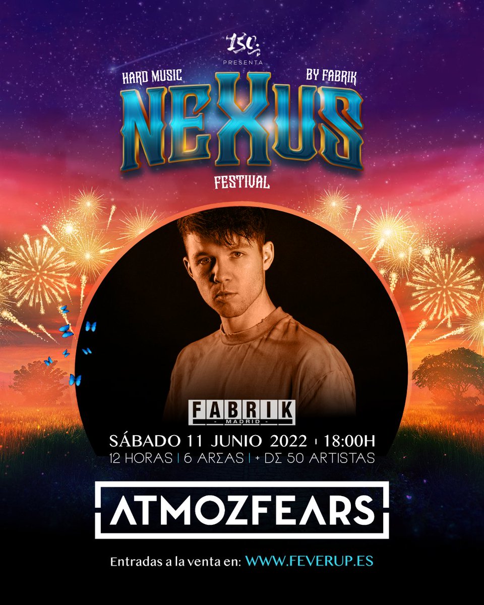 🚧 <a href="/Atmozfears/">atmozfears</a> estará en Nexus Festival

👉 Entradas a la venta: feverup.com/m/113094