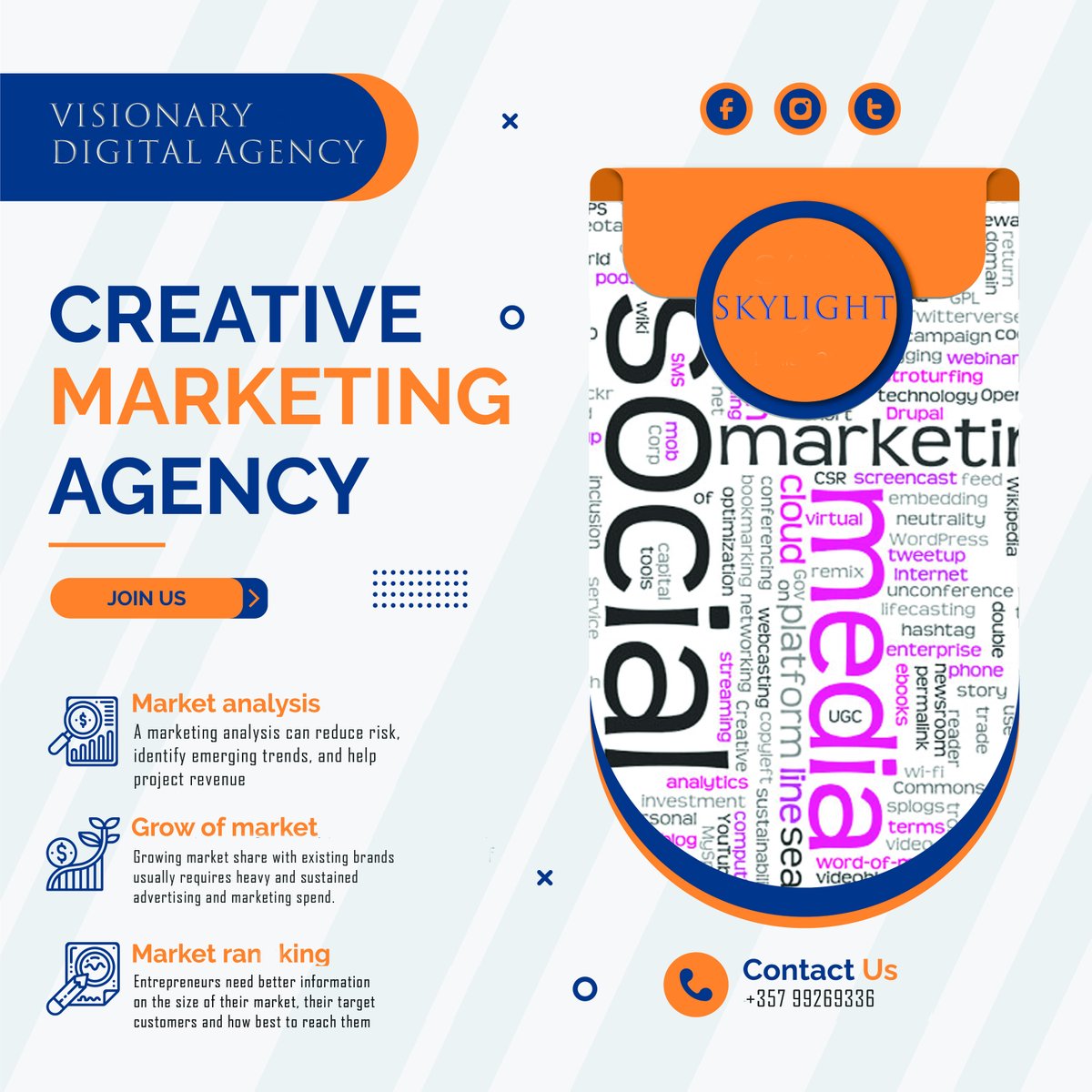 SkylightVidiga's tweet photo. SkyLight work is a collaboration, with each other and with you. Our mindset is one of constant innovation, creativity and improvement. Giving you a sense of security and confidence is our priority.
#vidiga #skylight #digitalagency #digitalmarketing #socialmedia  #socialmarketing https://t.co/VlyQ5GBdCB