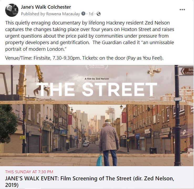 Jane's Walk Colchester tweet media