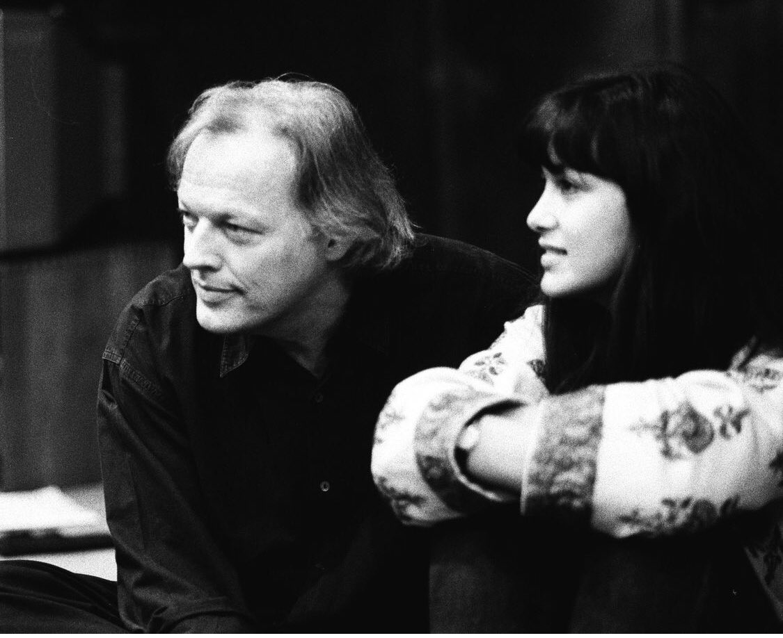 David Gilmour i Polly Samson, para w yciu, para w pracy. Foto 1993 r. Happy Birthday Polly Samson 