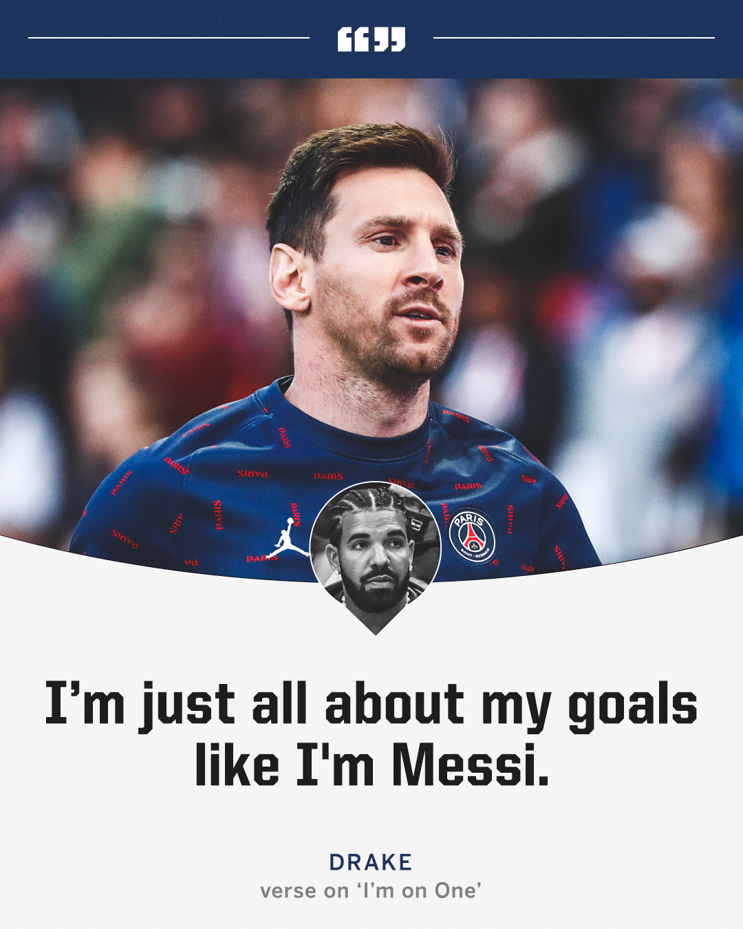 ESPN FC on Twitter "Drake dropping Messi bars on the new Future album