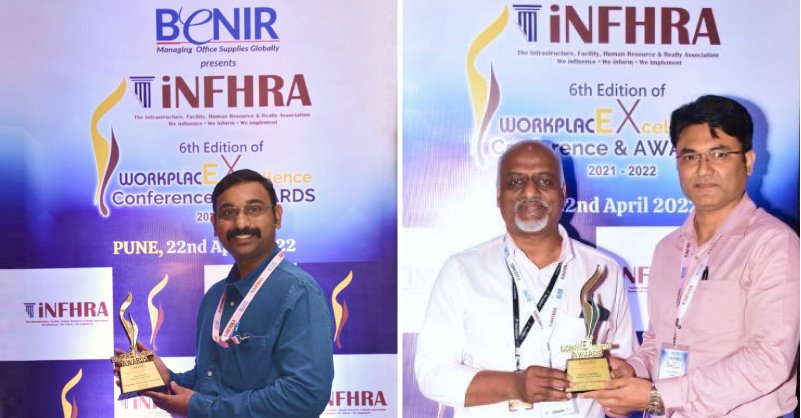 Persistentsys's tweet photo. We are grateful to iNFHRA for recognizing our efforts and honoring us with awards in 2 categories - Corporate Vaccination and Hygiene at Workplace. 

These recognitions help us #SeeBeyondRiseAbove and be an employer of choice for people. https://t.co/aq3UEqVKKv