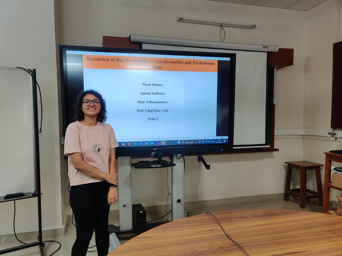 Aparna Sudhakar (@aparna392) on Twitter photo Defended my Ph.D thesis today. I would like to thank my supervisor Prof. Utpal Tatu and my thesis examiner <a href="/Sanjeeva_IITB/">Dr. Sanjeeva Srivastava</a> sir for their valuable suggestions and inputs! #phdlife #AcademicTwitter #PhDone Defended my Ph.D thesis today. I would like to thank my supervisor Prof. Utpal Tatu and my thesis examiner <a href="/Sanjeeva_IITB/">Dr. Sanjeeva Srivastava</a> sir for their valuable suggestions and inputs! #phdlife #AcademicTwitter #PhDone