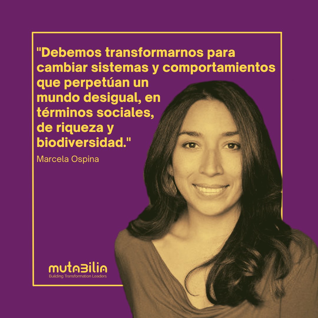 Esta semana en #Mutabilia nos hemos centrado en explorar el módulo sobre #propósito y #sostenibilidad. ¿Para qué transformarnos?¿Cómo podemos dar sentido y #valor a las organizaciones?

Cerramos este módulo con la reflexión que <a href="/MarcelaOspinaL/">Marcela Ospina López</a> nos dejó durante su sesión.