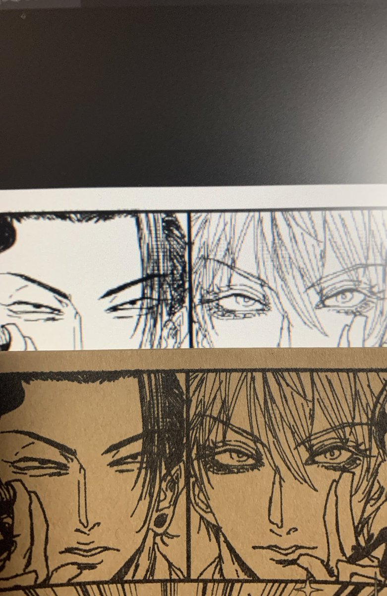 んんーーーーインクジェットめ…!
ゴジョルのお目々が潰れてより一層V系みを帯びてしまった😩
すまーーーん!! 
