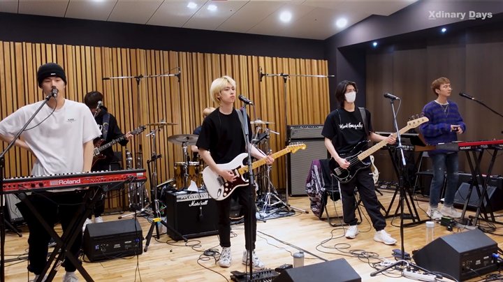 Joyooen's tweet photo. Introducing XH's, the baby rockstars, energetic ensemble practice. I'm away for a time before joining them. We begin our practice and continue until we achieve excellence. I did an in-depth report on what the members are doing because I believe you're curious about it. https://t.co/OPS8MFOhPx