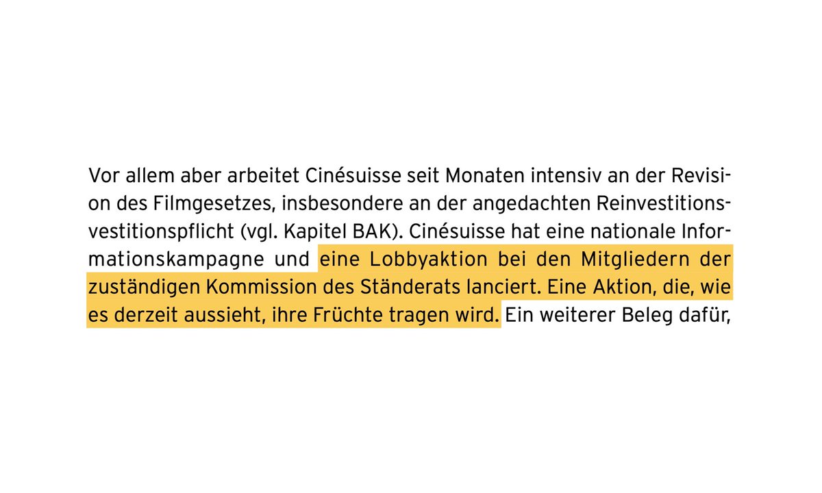 jonasluethy's tweet photo. Schwarz auf weiss: #Filmlobby lobbyierte massiv bei der zuständigen Kommission, um ihren Forderungskatalog an Partikularinteressen durchzuboxen. https://t.co/04Db4raxNw