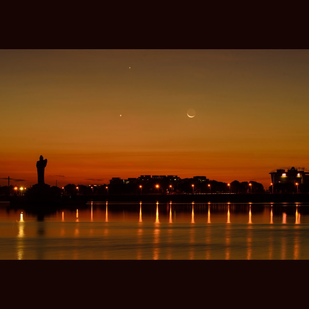 #MyCityMyHeritage #Hyderabad  #BuddhaPurnima
Since its inception, the lake has served as a social hub for the residents of Hyderabad and Secunderabad alike, due to its ideal location. This has led to the establishment of several public recreational spaces like museums, temples.