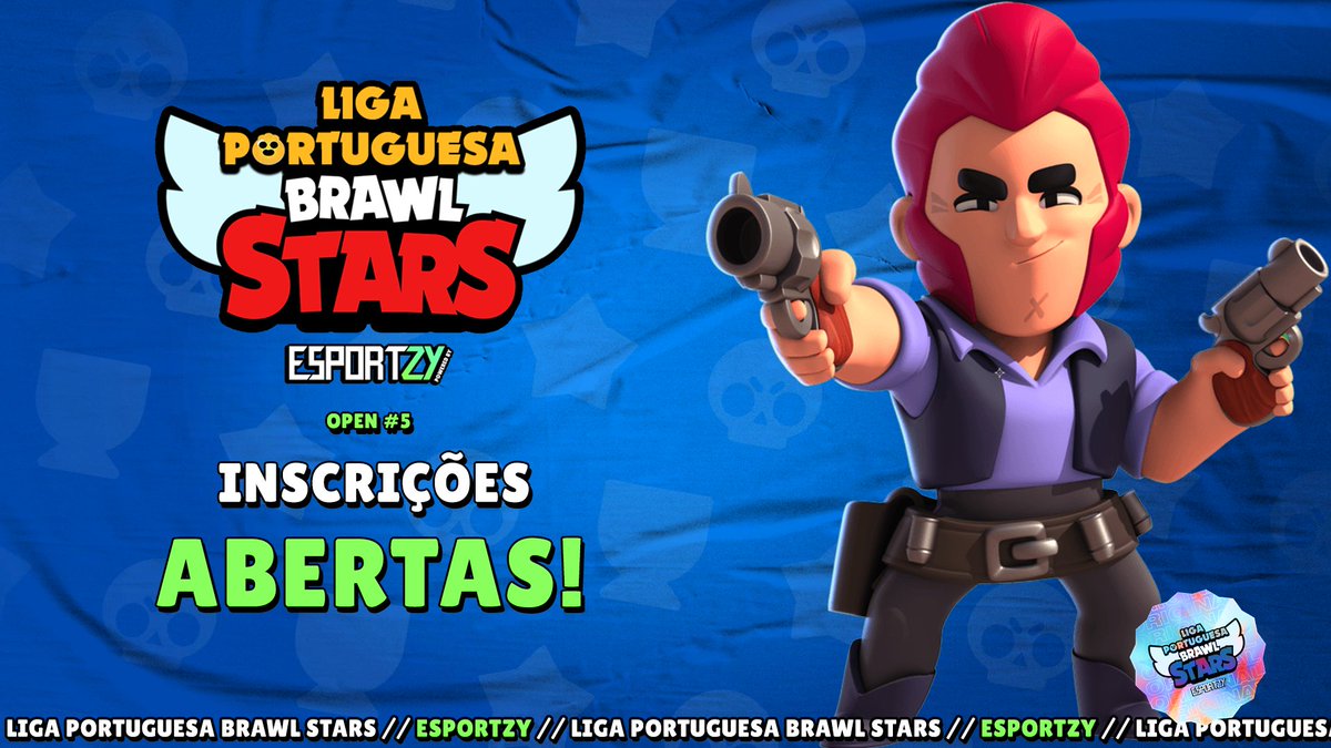 As 𝗜𝗡𝗦𝗖𝗥𝗜𝗖̧𝗢̃𝗘𝗦 para o 𝗢𝗣𝗘𝗡 #𝟱 estão abertas!

Estão quase a terminar as oportunidades de te qualifcares para o <a href="/oeirasgaming/">Oeiras Gaming</a>!

Inscreve-te já: esportzy.com/tournament/bra…

#BRAWLSTARSnaESPORTZY