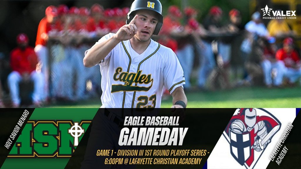 Baseball begins the playoffs today with a best of 3 series vs LCA. First pitch at 6:00pm tonight! 
#GeauxEagles #EagleNation