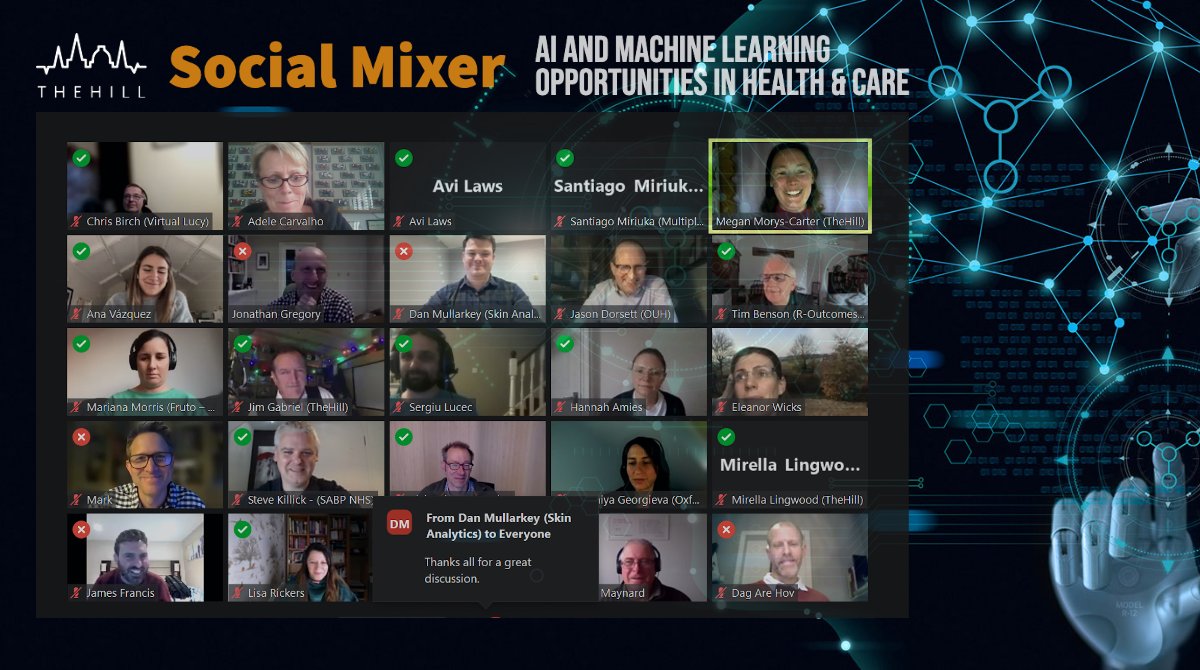 thehilloxford's tweet photo. What a wonderful evening!
We are so delighted to see everyone turning out and getting involved! It was lovely to have a great discussion on #risks #ai #ml and #digitalhealthadoption
Hope you all enjoy the connections at the social mixer! https://t.co/0MEQyL0P78