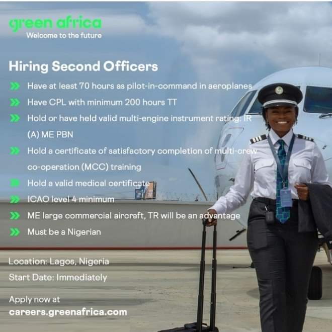 AborisadeAdeto1's tweet photo. Vacancy @ Nigeria 🇳🇬 

Job Title: Second (2nd) Officers

.
.
.
.
.
Visit https://t.co/cummejtUYK to apply.

#gFuture #April2022 
@OgbeniDipo #ElegbejeAdo 
@aproko_doctor @woye1 
#Opportunity #Hire #Jobs https://t.co/5iSAQck62Y