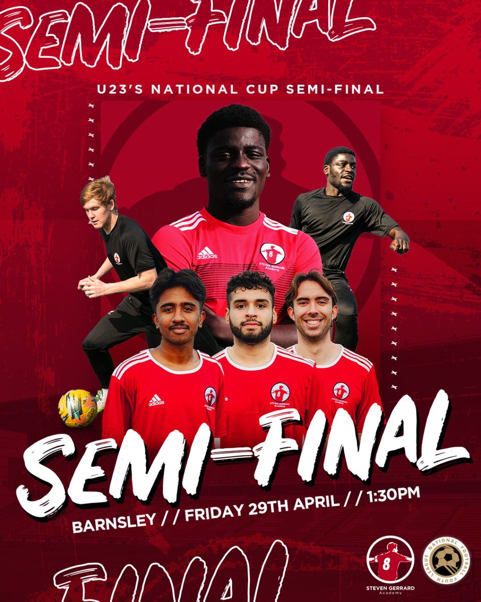 🔥𝗦𝗘𝗠𝗜-𝗙𝗜𝗡𝗔𝗟𝗦 𝗗𝗔𝗬🔥

Our U23s are ready for a big day ahead as they play @BarnsleyFC in the @NFYLU19 semi-finals! 

We are ready, let's go👊