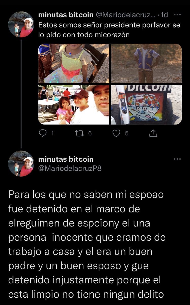 sulenayala's tweet photo. ¿Se acuerdan del señor que vendía minutas en El Zonte y aceptaba pagos en Bitcoin? Pues también fue capturado arbitrariamente bajo el régimen de excepción. https://t.co/lU2qXJhtSH