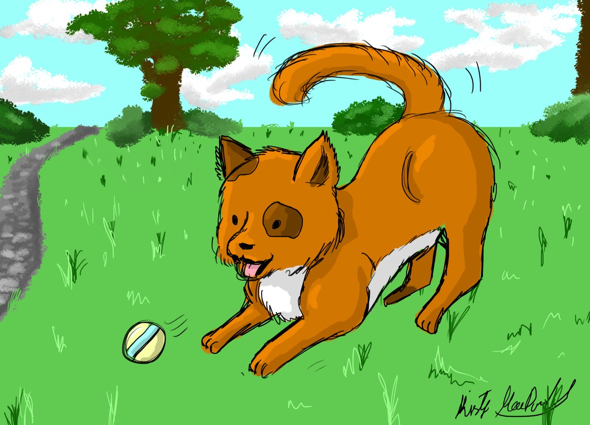 macdonald663's tweet photo. Experimenting with creating characters digitally, these were so fun! 

I created a huge bunch which I can't wait to share. I feel like I could make a wee kids book out of them.

#digitalart #art #cartoons #animals #pets #drawing #sketch #illustrations #cats #dogs #artist https://t.co/gOtfY6EH23