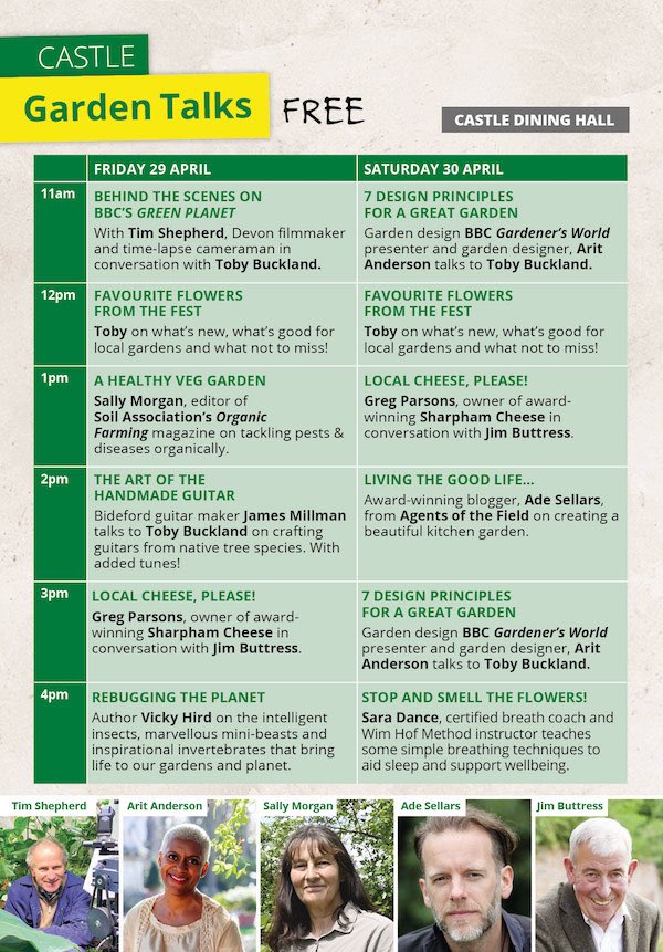 tobygardenfest's tweet photo. Be sure to catch some of the many FREE talks in the Castle and @countrygardenuk tipi tent⛺️ https://t.co/tfDbAn19Ir
