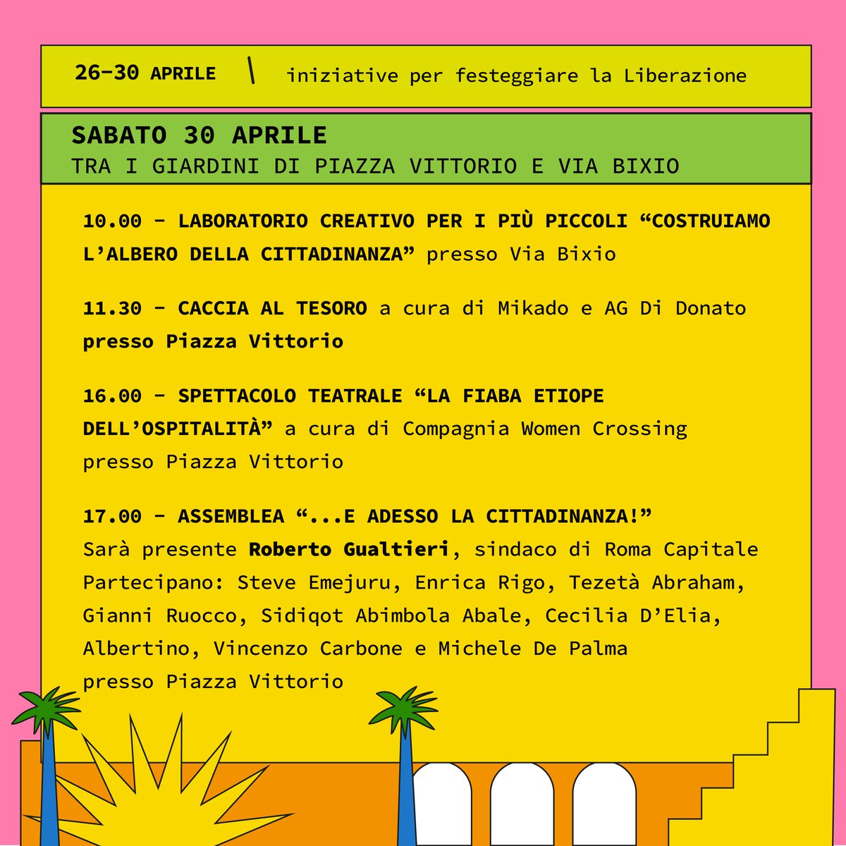 eccom_it's tweet photo. Proseguono i laboratori di 𝗠𝗜𝗞𝗔𝗗𝗢 con le comunità del quartiere Esquilino! Prossimi appuntamento il 30 aprile al festival LiberAzioni con una serie di laboratori di gioco che coinvolgeranno adulti e bambini.

Per approfondire #DRIS visita il sito https://t.co/Wuil5ATrwI https://t.co/jjZFjR8YJF