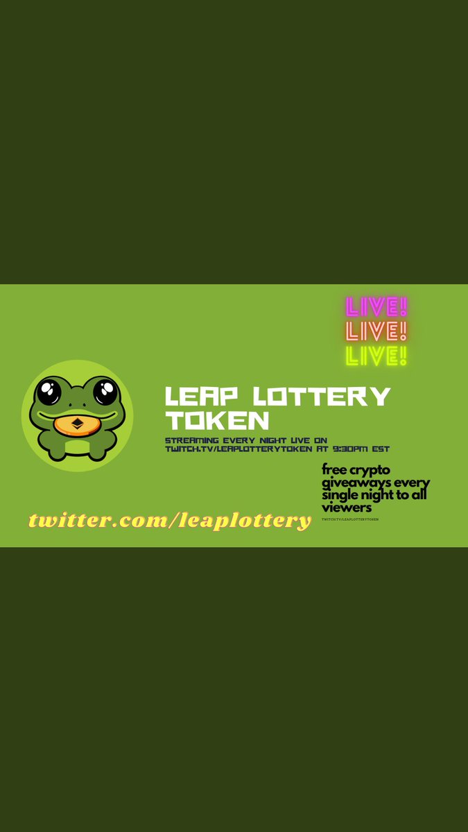 LuckyLeap1's tweet photo. @TWrestlingGirls #leap #leaplottery #buyleap #new #giveaways
@leaplottery @SamuelWalters19 @LuckyLeap1 https://t.co/XstdmzPaAv