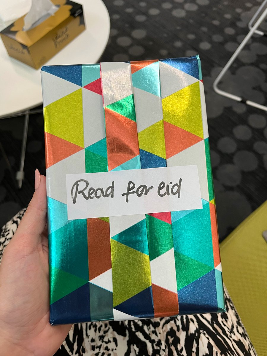 MsConnellTeach's tweet photo. A very thoughtful gift from the student reading group at school today! #ReadForEid with a specially chosen book for me to enjoy over the Eid break 🥰 Looking forward to enjoying this by the pool next week! Eid Mubarak to everyone celebrating this special time of year ✨🌙 https://t.co/fA3T8Bib24