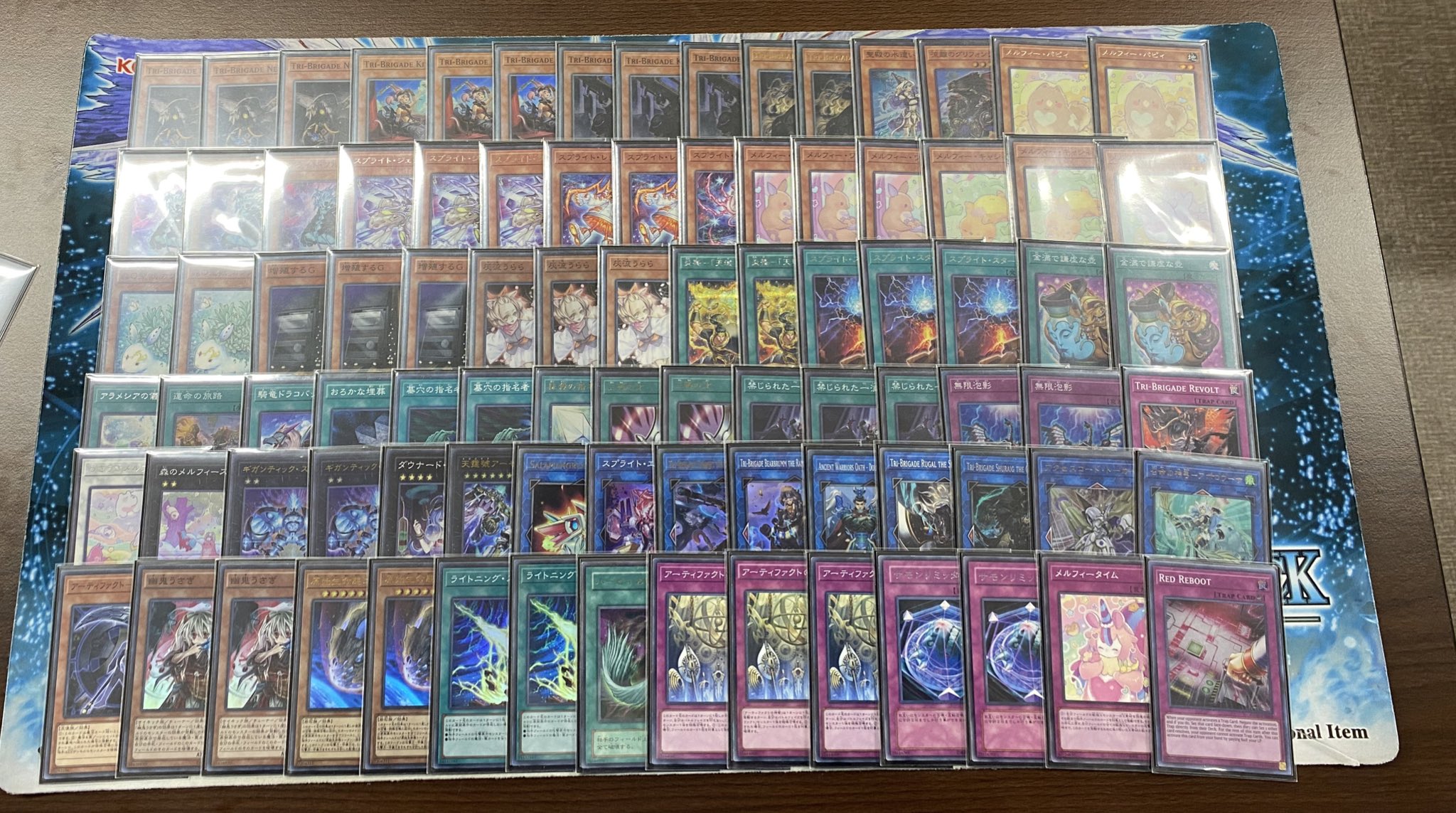 遊戯王 構築済みデッキ 55枚 LL鉄獣戦線 2重 スリーブ付 本格 ガチ構築-