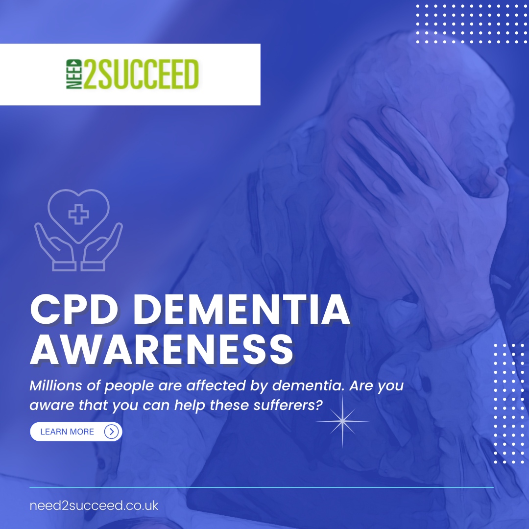 Need2SucceedUK's tweet image. Our course will provide you with the vital knowledge needed to begin tackling dementia, through understanding what it is and how to support those who are affected by it.

Click here to learn more about our Dementia Awareness course: bit.ly/3uhU9LX

#need2succeed #ins...