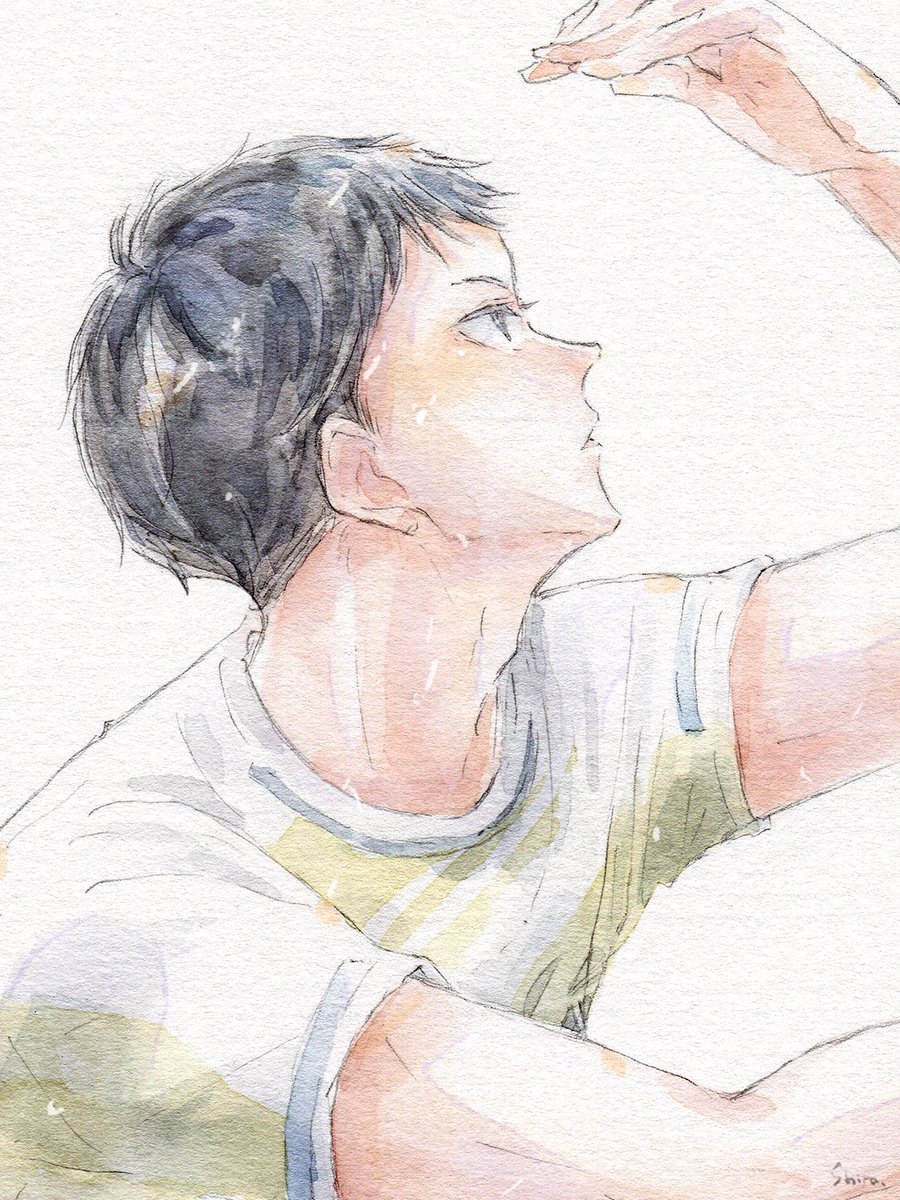 「影山選手のお顔

#haikyuu 」|Shira.🌿のイラスト